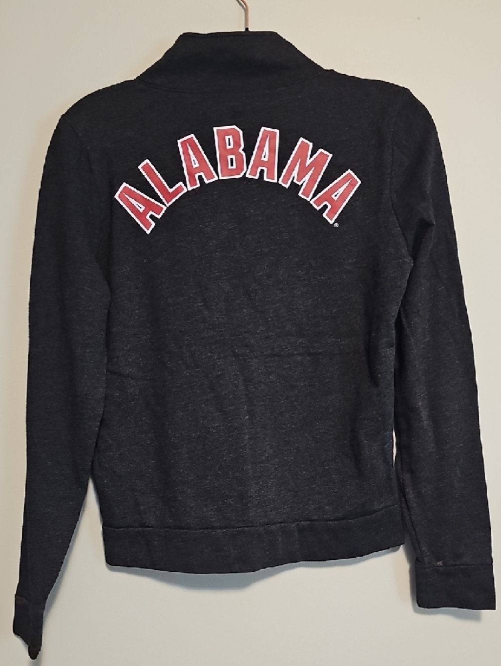 PINK Victoria's Secret Black Quarter-Zip Pullover with White Logo - Picture 4 of 5